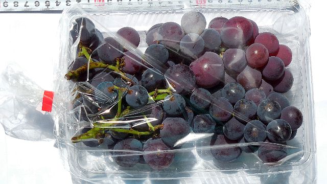 自動販売機で買った巨峰