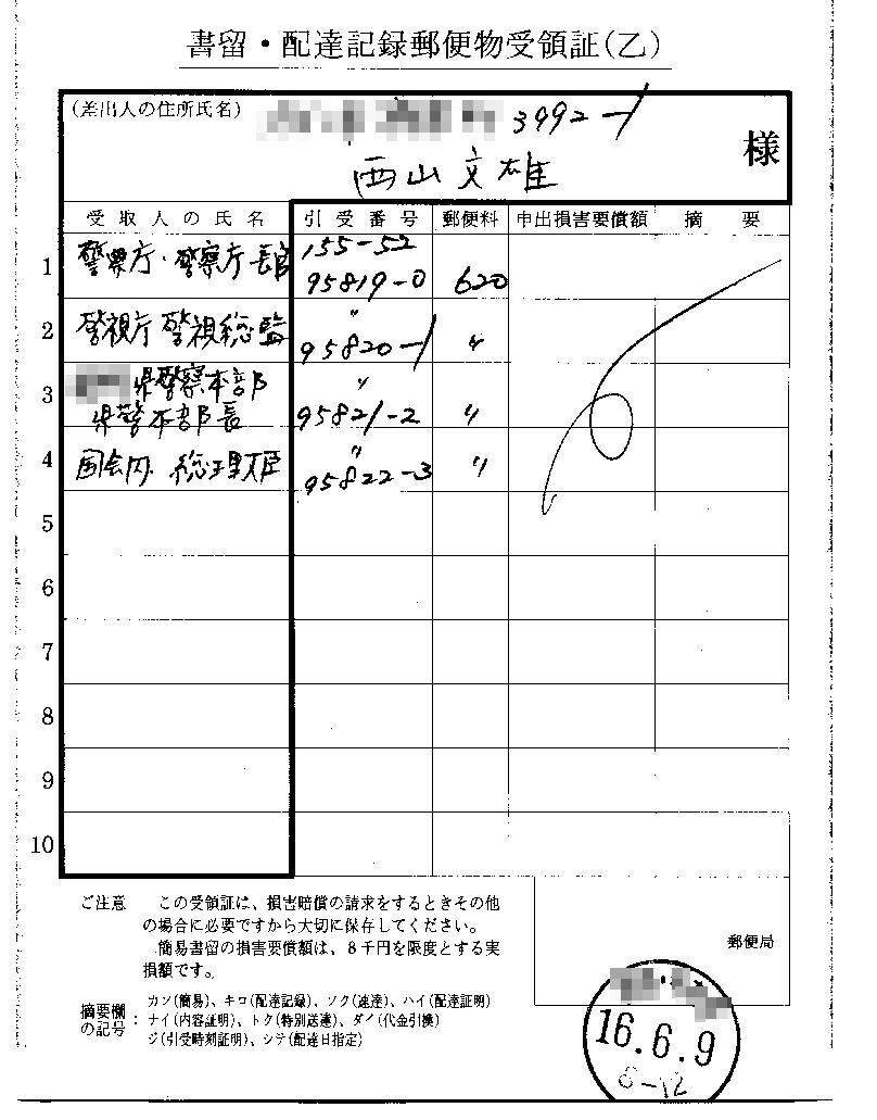 �����X�ւ̎�̏�